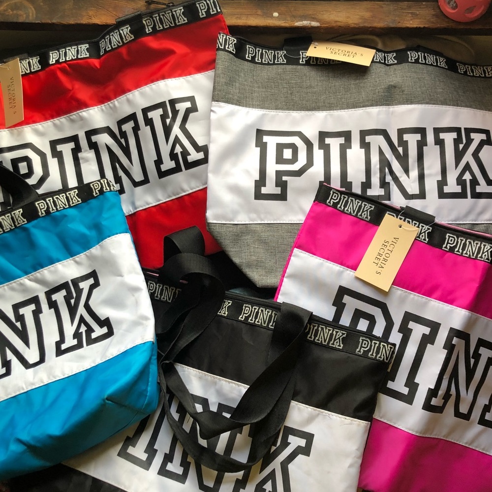 PINK victorias secret tote bags